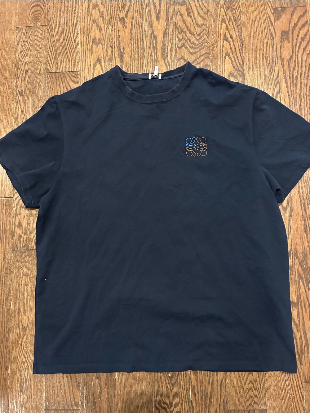 Loewe Men's Navy Short-Sleeve Logo T-Shirt